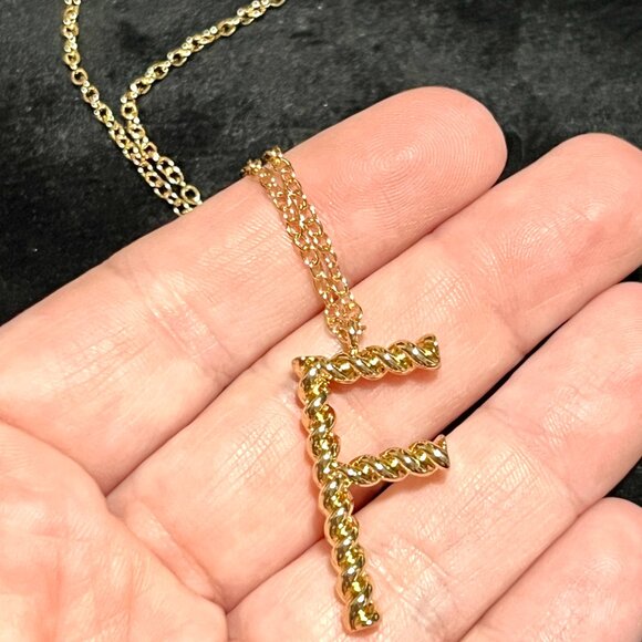 SUGAR FIX by Baublebar Initial Necklaces - Nickel Free - F, I, Q, U, W - Picture 5 of 15